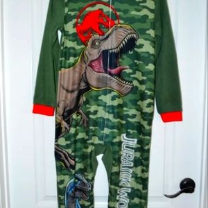 Jurassic Park hooded pajamas one piece no feet